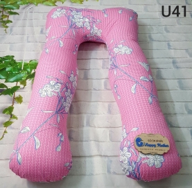 GỐI ÔM BÀ BẦU HÌNH HOA MÀU HỒNG