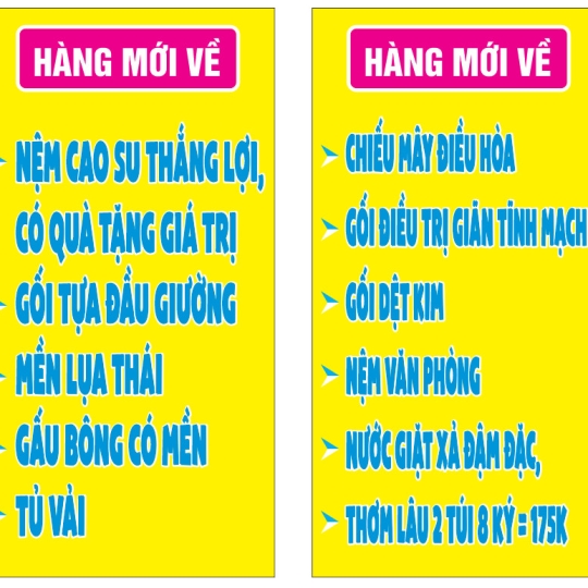 CÁC SẢN PHẨM MỚI